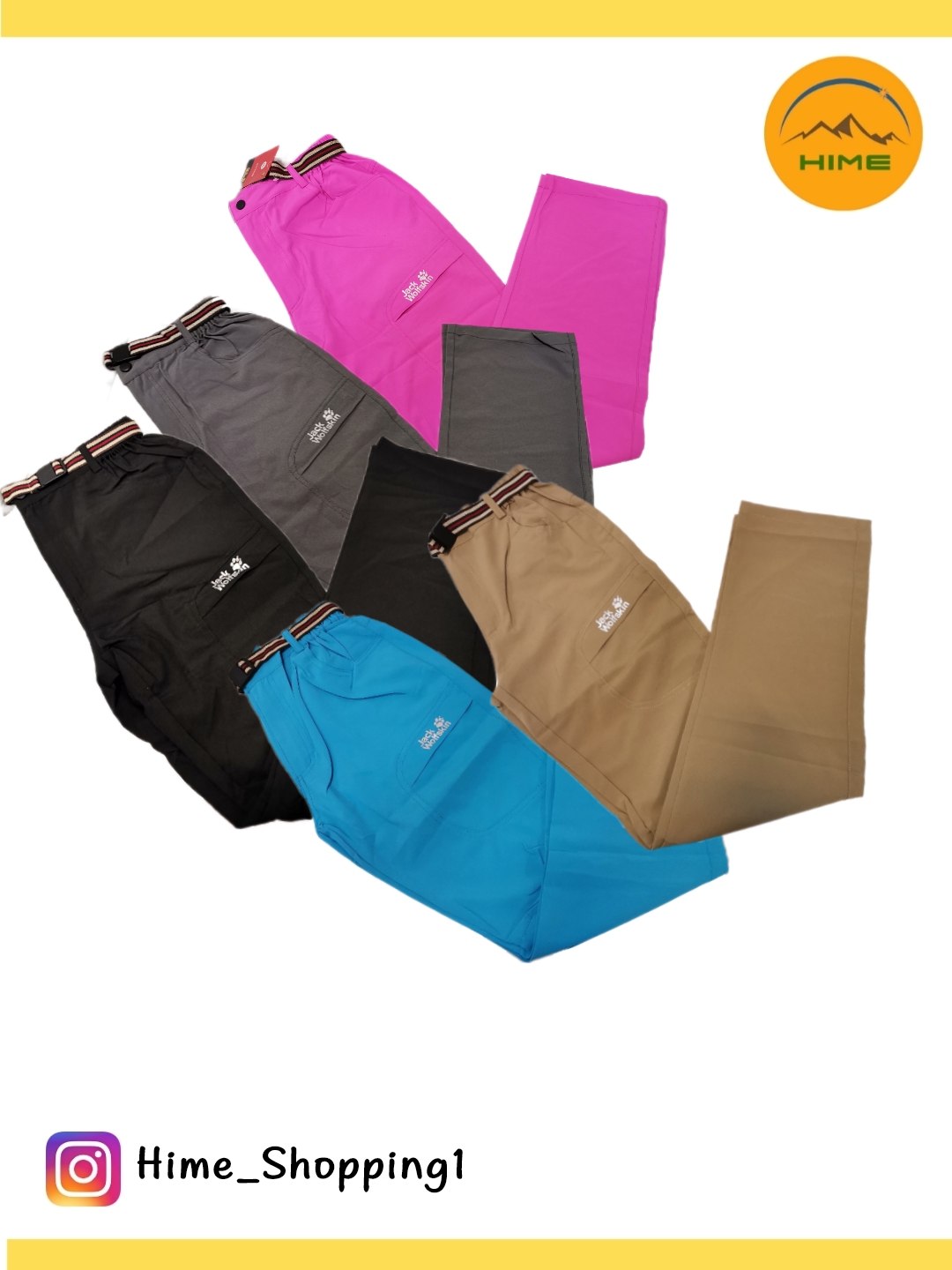 شلوار ترکینگ زنانه جک ولف اسکین(jack wolfskin) رنگبندی